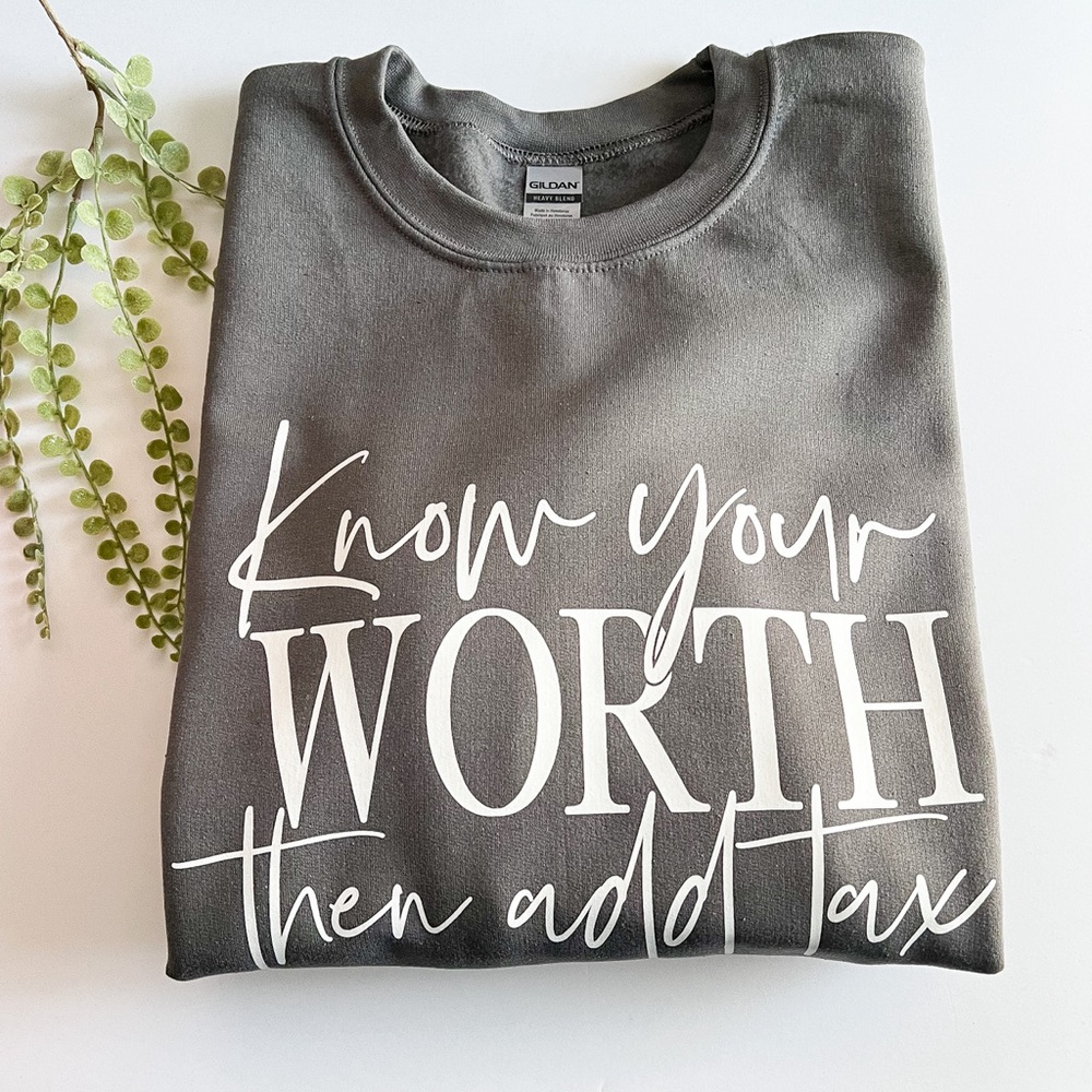 Gray Sweatshirt. Graphic Long Sleeve Sweatshirts. Womens Heavy Fall Sweatshirt.